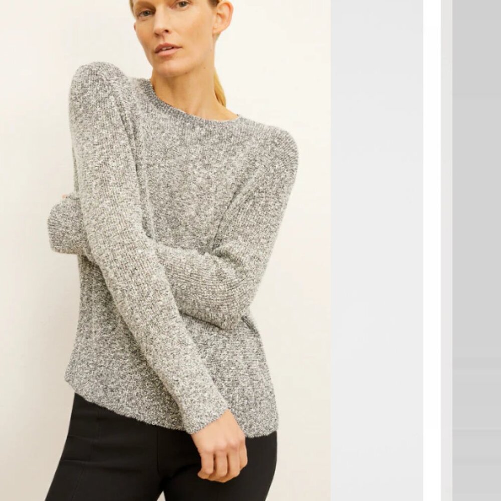 MM Lafleur The Butler Knit Boucle Pullover Sweater S